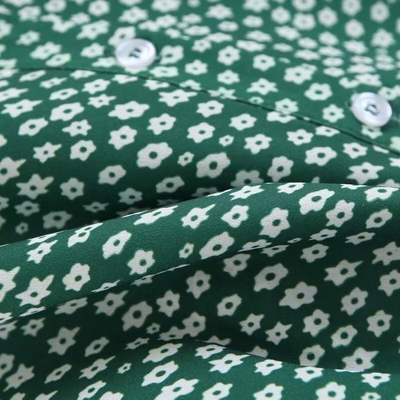 5⭐️ FAV BESTSELLER NEW With Jean Style Green Dress - Picture 5 of 7